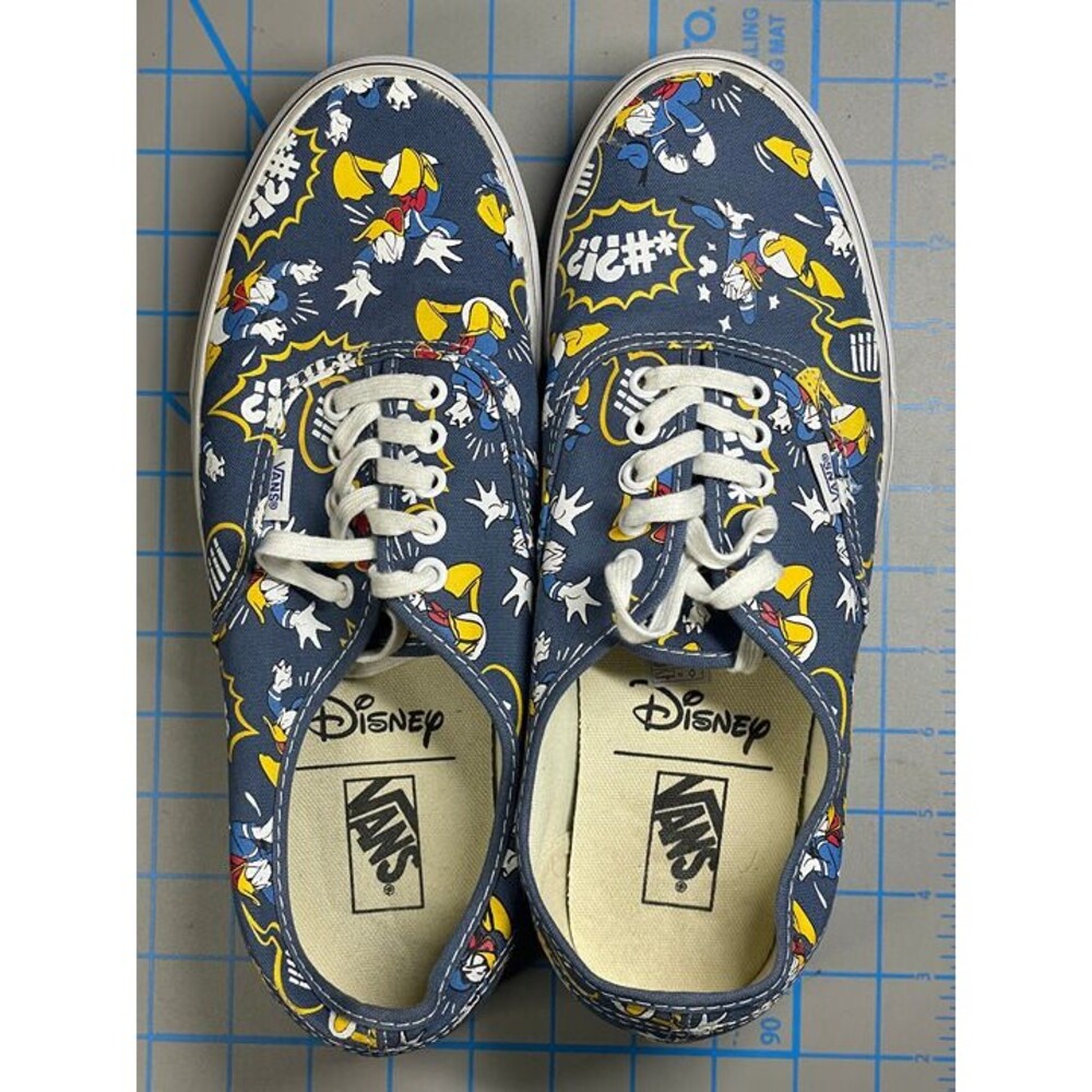 Vans x Disney Collab Donald Duck Shoes Size 10.5 Mens M USED